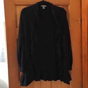 100% Cashmere frill cardigan